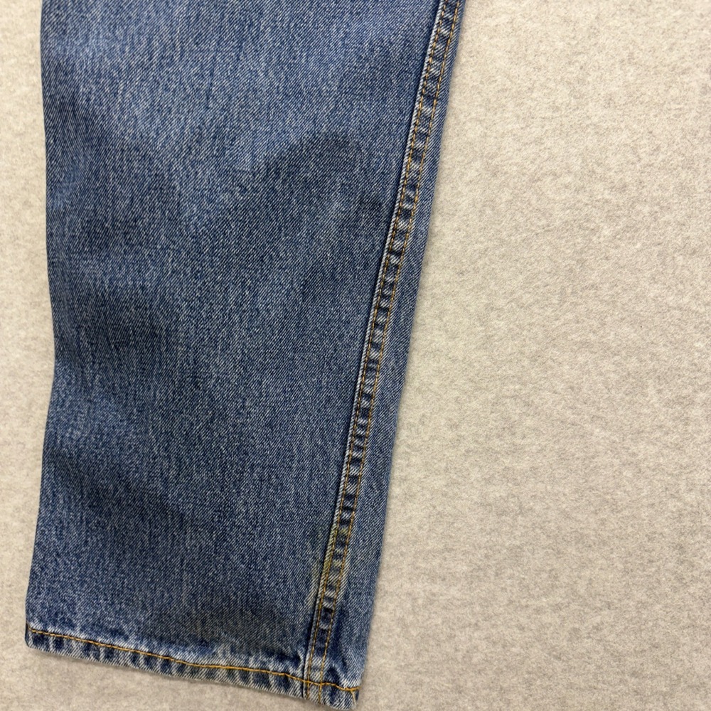 Levi Strauss 505 Regular Fit Straight Leg Jeans Mens W34 L30 Blue Denim - Picture 6 of 9